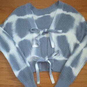 AEROPOSTALE tie dye cardigan sweater, L
